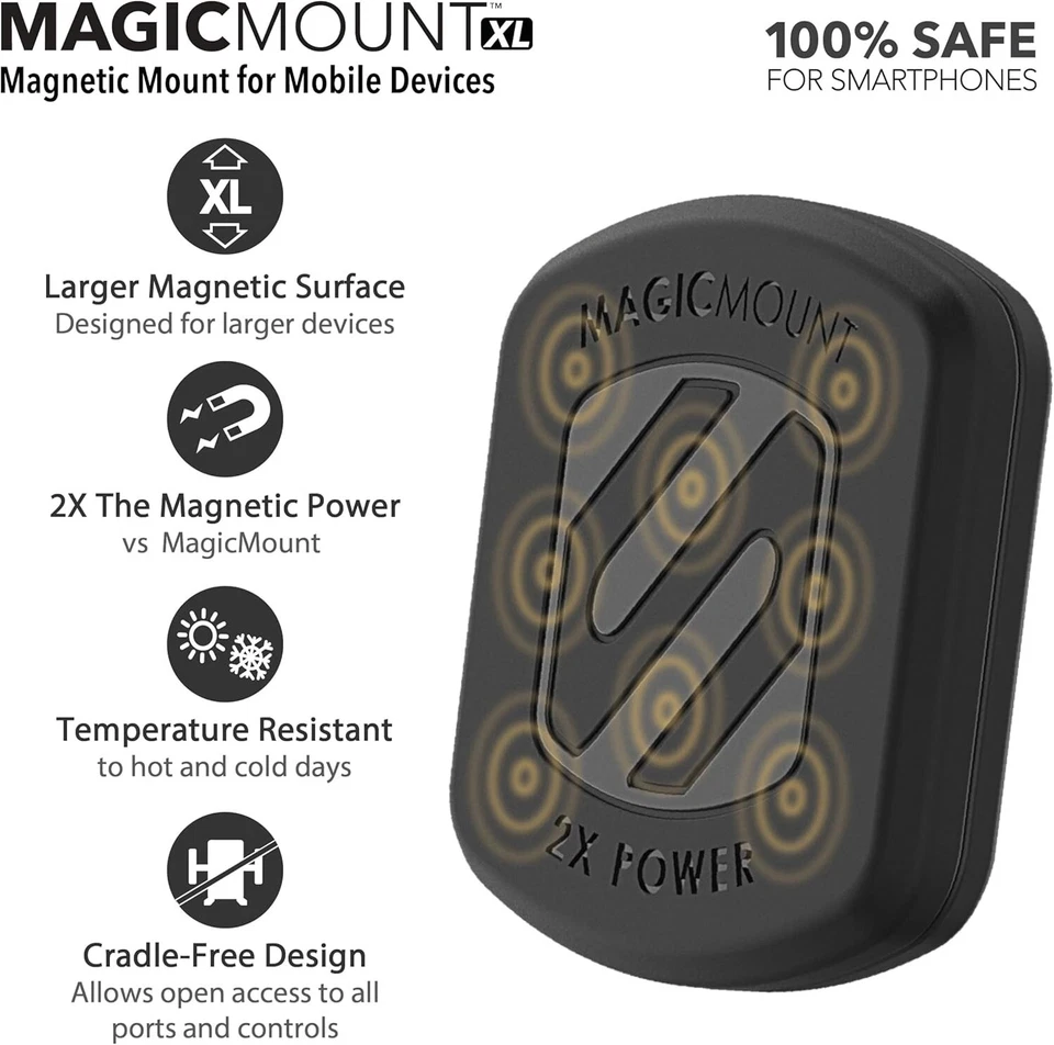 Scoshe Magicmount Xl For Tablets And Smartphones Magnetic Mount Dash Window - Image 2 of 4
