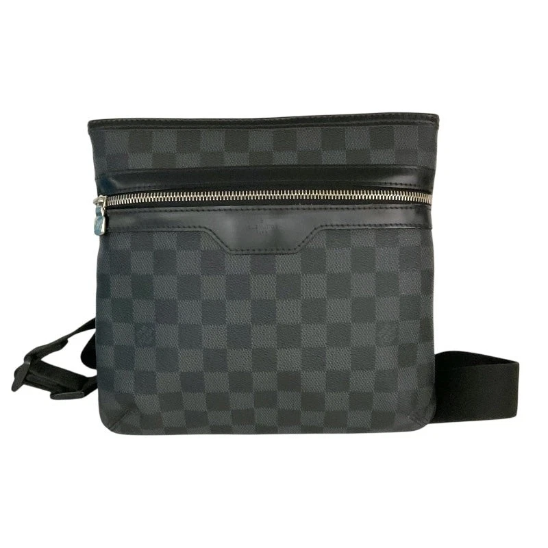 Vuitton — LOUIS VUITTON Tomás Black Canvas Shoulder Bag N58028 #OKB4155