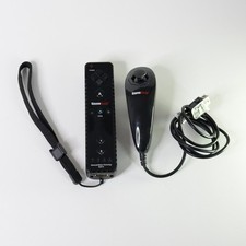 Controller Wii Mote + Nunchuck Nero Compatibile Funzionante con Cover Silicone