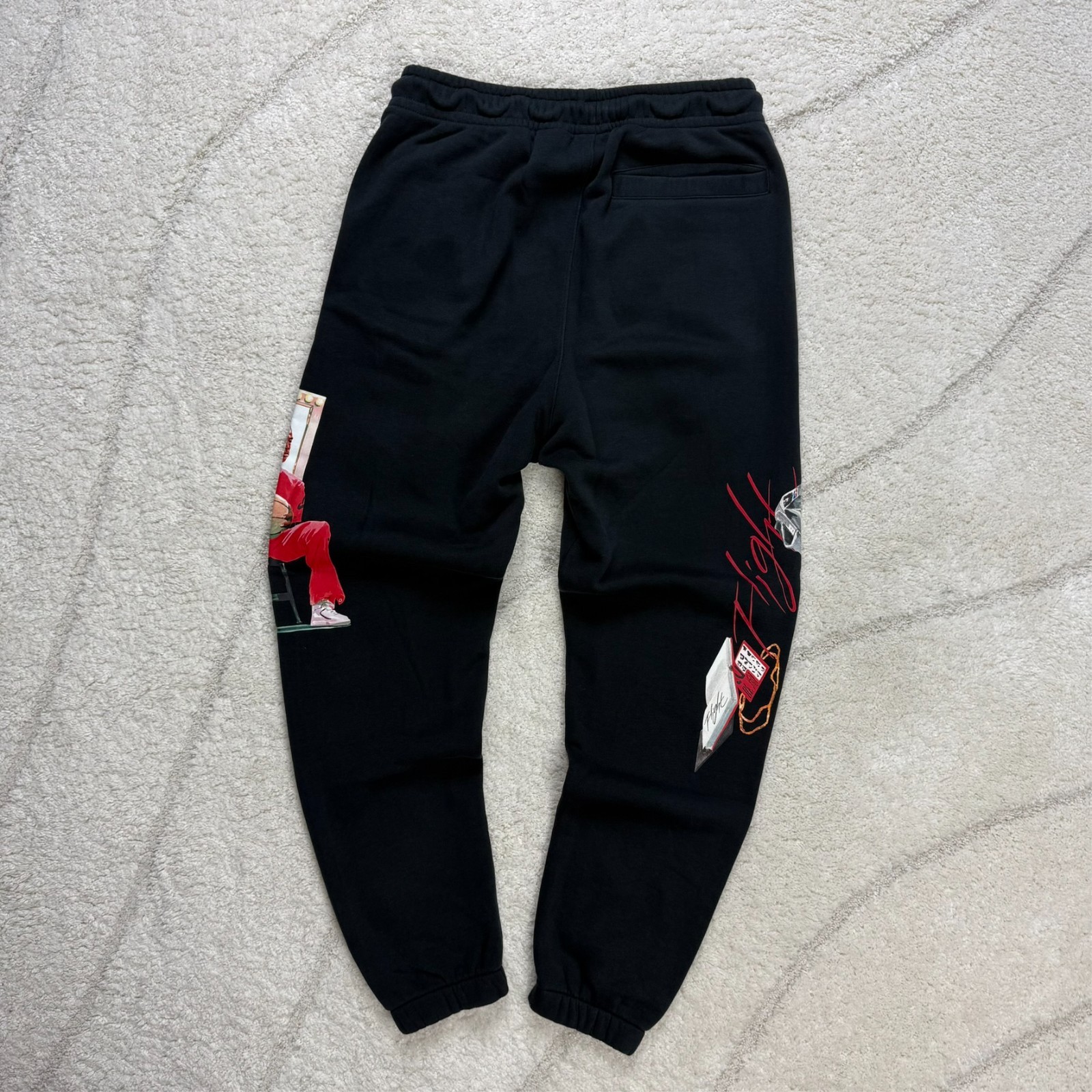 VTG Jordan Jacob Rochester Black Sz S Hoodie & Sweatpants Joggers Set Tracksuit image 7