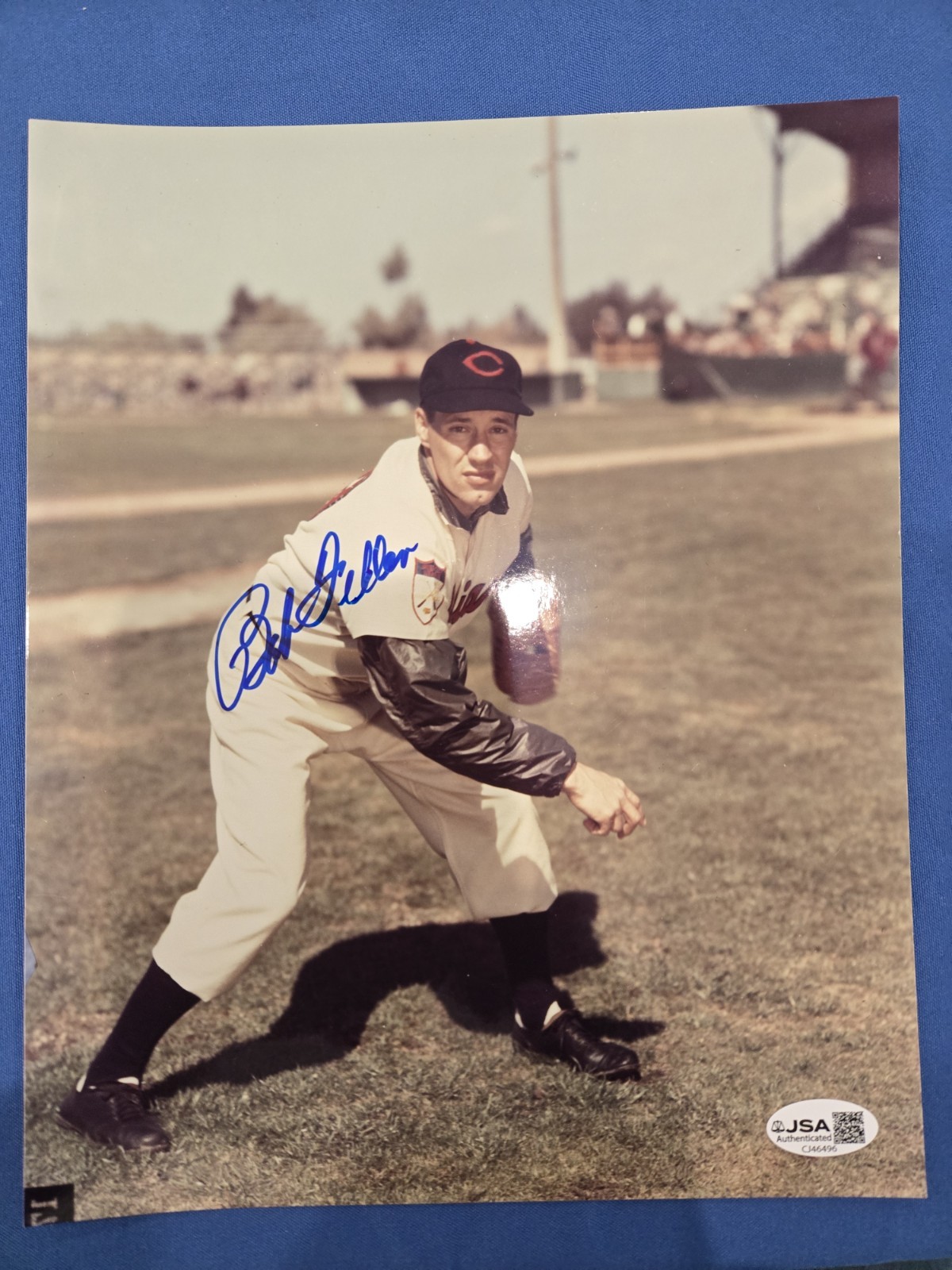 Bob Feller Autographed Signed 8x10 JSA Certification Hof Cleveland Indians 