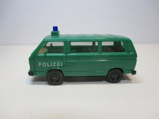 Herpa Modellauto VW Bus Bulli T3 POLIZEI grün Volkswagen 1/87 H0 T 3