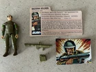 Vintage GI Joe Bazooka Soldier includes bazooka, backpack & file card. 1982