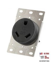 Nema TT-30R RV Receptacle, 30 Amp 125V Flush Mount Power Outlet, NEMA TT-30R