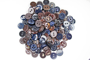 Boy Scouts of America Replacement Buttons Blue Brown Modern Vintage Lot of 100
