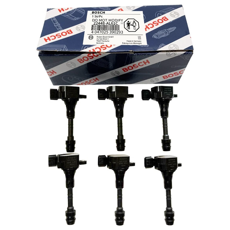 Bobinas de encendido OEM 6 PIEZAS 22448-AL61C para Infiniti FX35 G35 M35/ 2003-06 350Z Foto 2 de 4