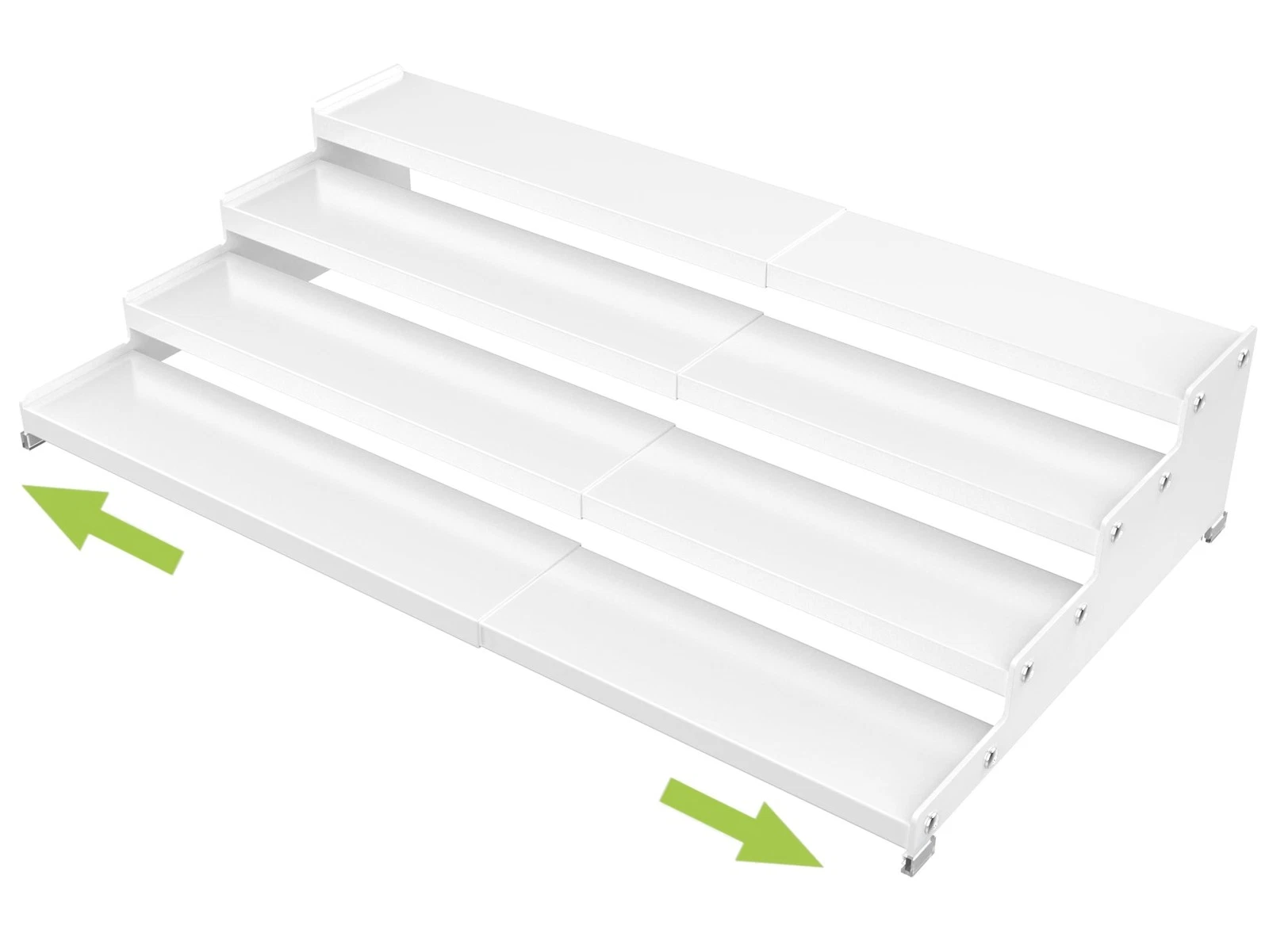 Expandable 4-Tier Step Spice Rack Organizer for Kitchen Cabinet Modern Design...