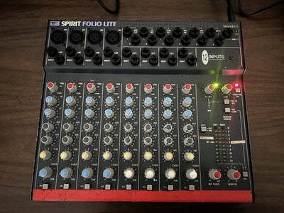 Soundcraft Spirit Folio Lite RW 5158 – 12-Channel Analog Mixer w
