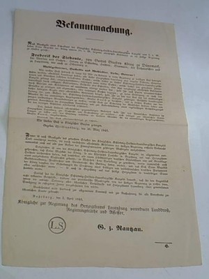 (Märzrevolution Dänemark 1848): Resolution, Frederik der SiebenteKönid zu Dänema