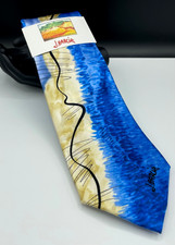 J. GARCIA Men's Silk Tie  Red Meadows  Blue  NEW MSRP: 40.00