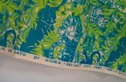 Vtg Familia de Gato by Zuzek Key West Fabric 1 2/3 yd NWOT Cotton Lilly Pulitzer — photo 2