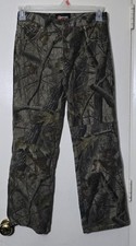 Outfitters Ridge RealTree Camo Hunting Denim Jean Pants Boys Youth Size 14 Reg