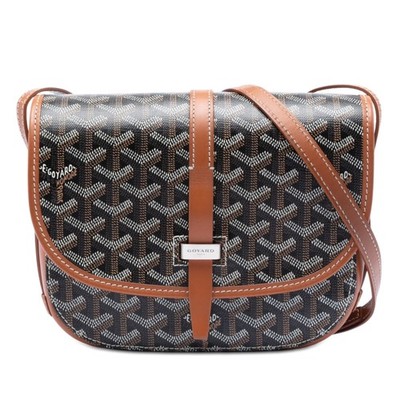 Goyard ine Belvedere PM Pre-Loved Crossbody Bag Black