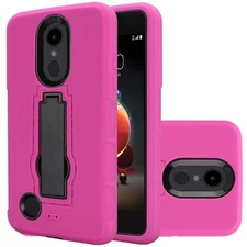"GSA Symbosis Kickstand Case for LG Aristo 2/3 Plus - Hot Pink/Black"