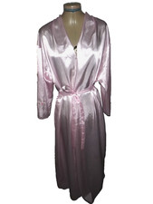 Oscar de la Renta Pink Label Robe Lt Pink Floral Embroidered Women Medium