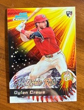 2025 Bowman Chrome #MR-10 Dylan Crews Meteoric Rise Mojo Mega Refractor RC