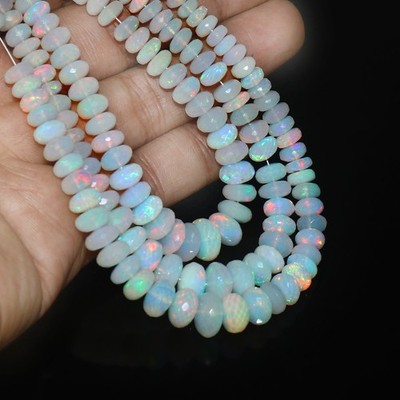 Special Sale Opal Beads White Opal Beads  Rondelle Opal Git For Friend 673