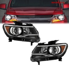 For Chevy Colorado LT/Z71/ZR2 2015-2021 Headlight Halogen Clear Lens Left+Right
