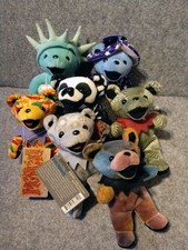 Grateful Dead Bear Plush Toy Set 7 bears