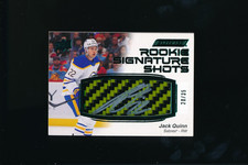 2023-24 Upper Deck Engrained Rookie Signature Shots Stick Jack Quinn Auto /35
