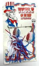 Rare 1976 Bicentennial Uncle Sam B.A.S.S. Spinnerbait Vintage Fishing Lure NOS