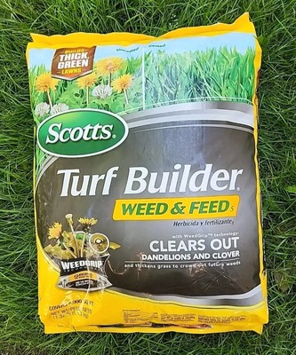 Scotts Turf Builder Weed & Feed Controls Dandelion 4,000 sq ft 11.32 lbs