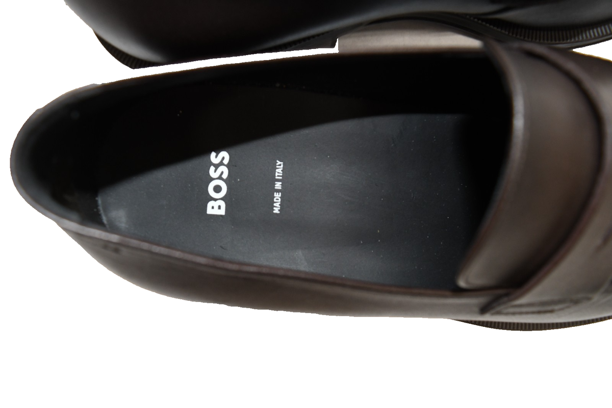 New! Boss Hugo Derreck Penny Loafer Shoes Brown 8 US M DD541 Made in Italy BOSS Derreck Penny Loafer (Men) | Nordstrom main image 2