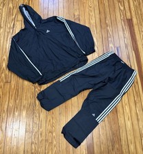 VTG Adidas Track Suit Mens Medium / XL Jacket  Pants Windbreaker Set Y2K