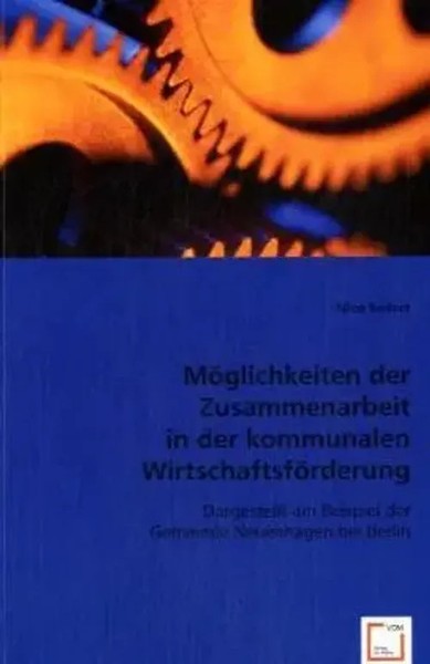 MöGlichkeiten Der Zusammenarbeit In Der Kommunalen WirtschaftsföRderung Seifert-image