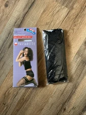 Vassarette 3575 Her Secret Mini Skirt Garter Belt MEDIUM/LARGE  Black Lace NIB