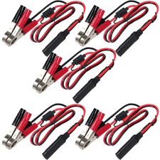 (5PACK)1.5FT 12V Battery Alligator Clip to SAE 2Pin Quick Disconnect 5 PACK
