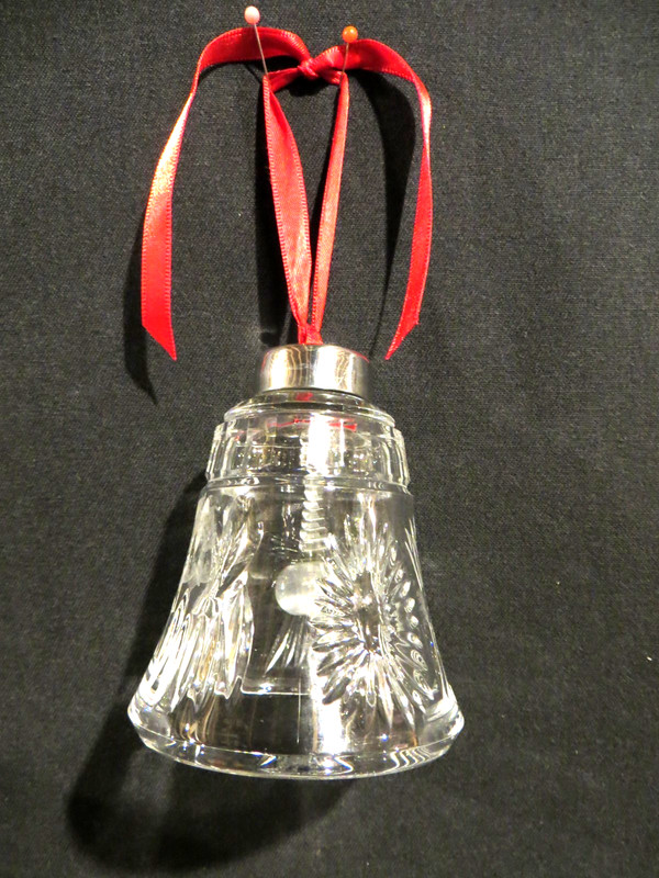 Classy 3" Clear Crystal Bell to Hang
