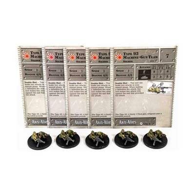 WotC Axis & Allies 1939-1945 Type 92 Machine-Gun Team (1939-1945) (U) x5 NM
