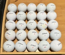 25 x Titleist mieszane białe piłki golfowe