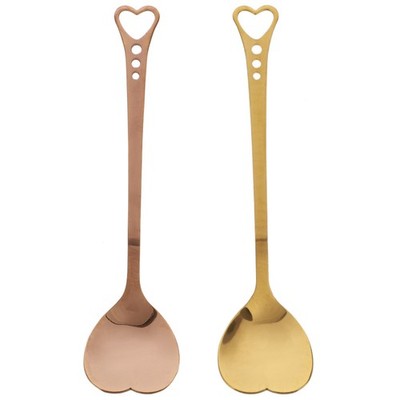 2 Pcs Herzförmige Kaffeelöffel Deko Servierlöffel Für Die Küche Tee-Rührlöffel