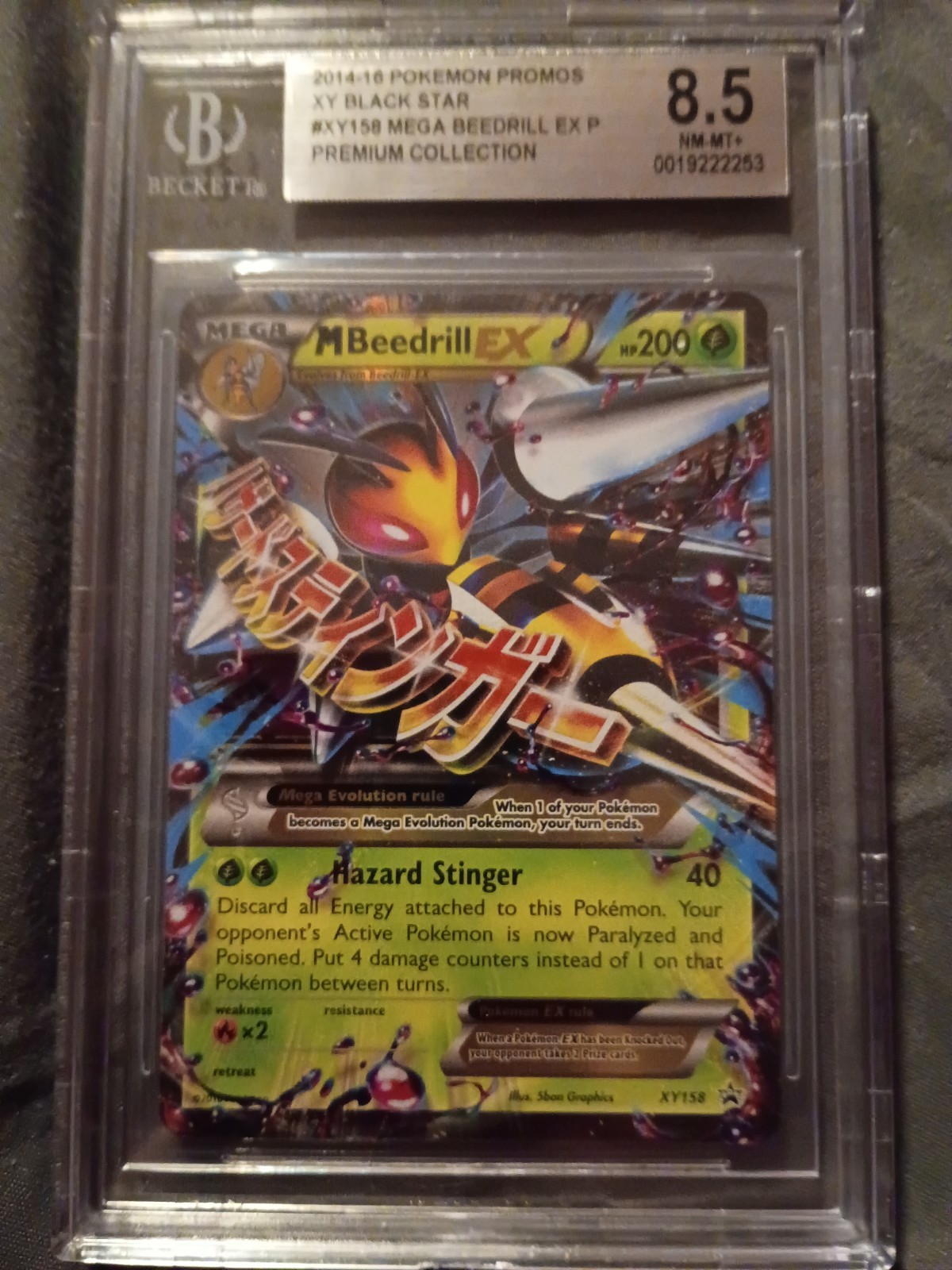 Mega M Beedrill EX XY158 Black Star Promo Holo Ultra Rare Pokémon TCG 2016