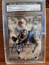 1998 Fleer Ultra Gold Medallion 141G Frank Wycheck on card signed Auto Autograph