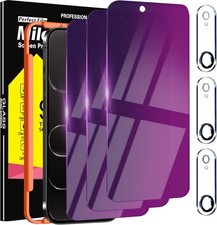 3 Pack Gradient Colorful Privacy Screen Protector for Iphone Air Anti-Blue Ligh