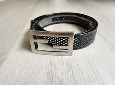 Vintage Fendi PVC Black Belts Buckle Made in Italy