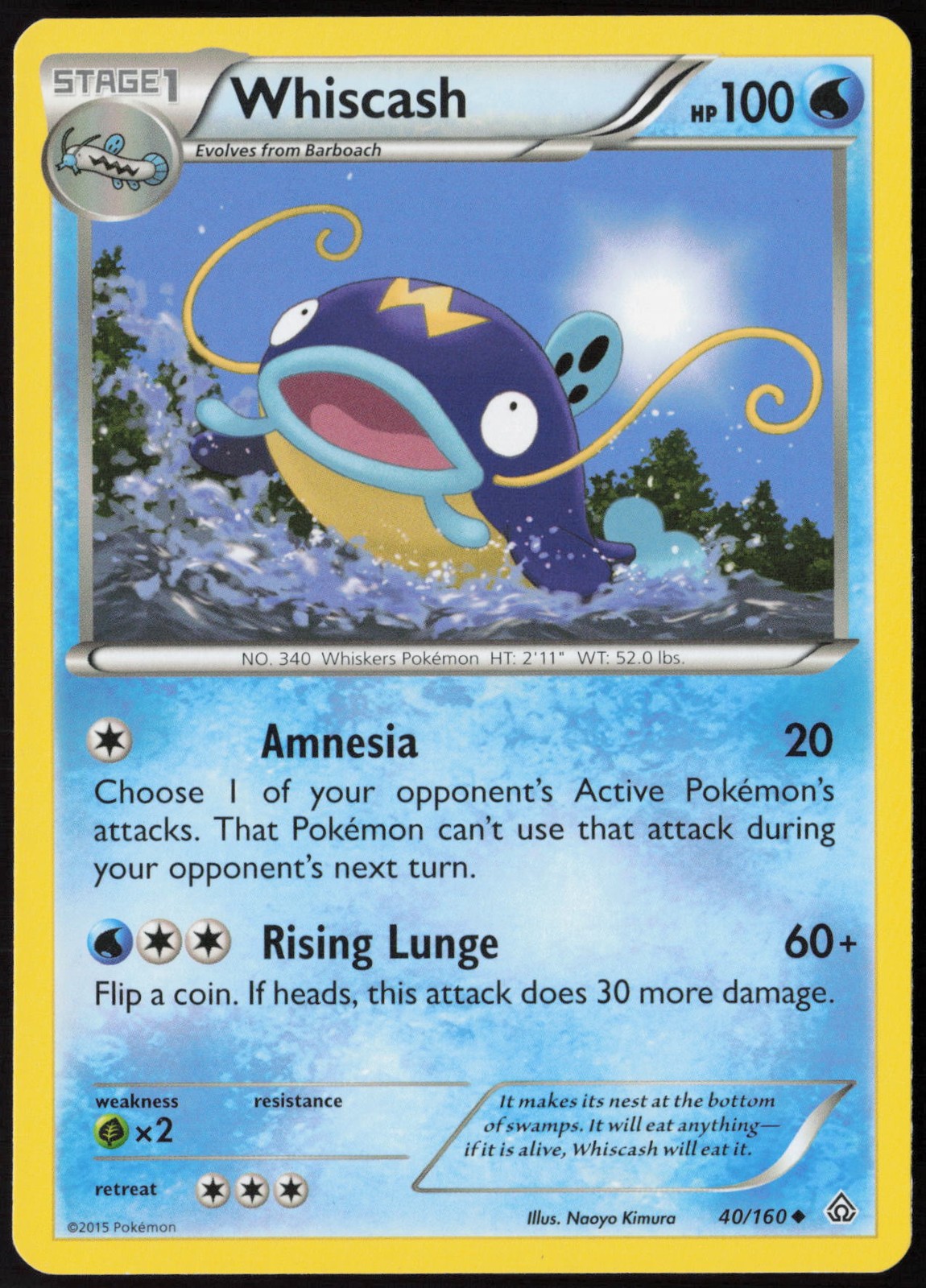 Whiscash Normal 40/160 XY - Primal Clash NM