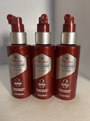 Old Spice Thickening System Step 3 Treatment Spray Castor Oil 3.7 oz NEW! LOT 3