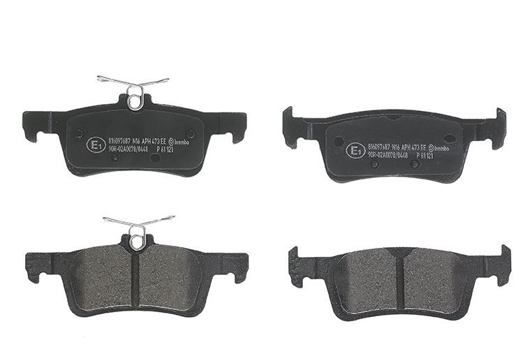 Brembo Brake Pads Set Rear P61121 1610814180 1619791380 1647875680 25842 25841 - Image 26