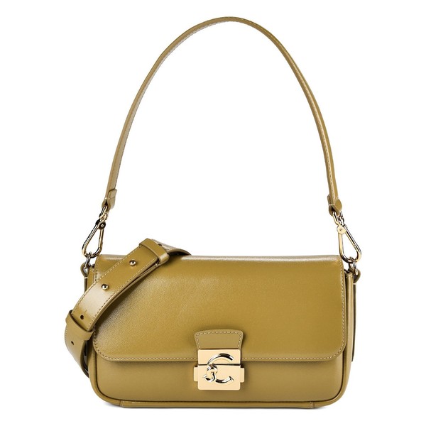 Coccinelle C-Me Schultertasche Leder 24Cm #COC-E1U4M120201 (Seagrass)-image