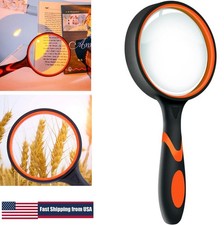 Magnifying Glass 10X Handheld Reading Magnifier 50MM Large Magnifying Seniors