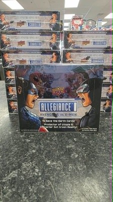 FACTORY SEALED 2023 UPPER DECK MARVEL ALLEGIANCE AVENGERS VS X-MEN HOBBY BOX