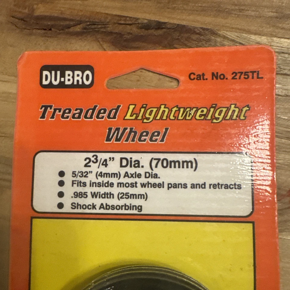 Juego de ruedas ligeras pisadas DU-BRO 275TL 2-3/4 pulgadas (paquete de 2) NOS Foto 3 de 3