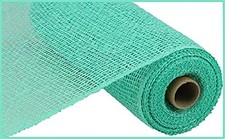 Poly Burlap Mesh Mint Green 10 Inch x 10 Yards Wreath Ribbon Roll