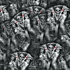 King and Queens 23 - 18"x46" Hydrographic Film Hydro Dipping