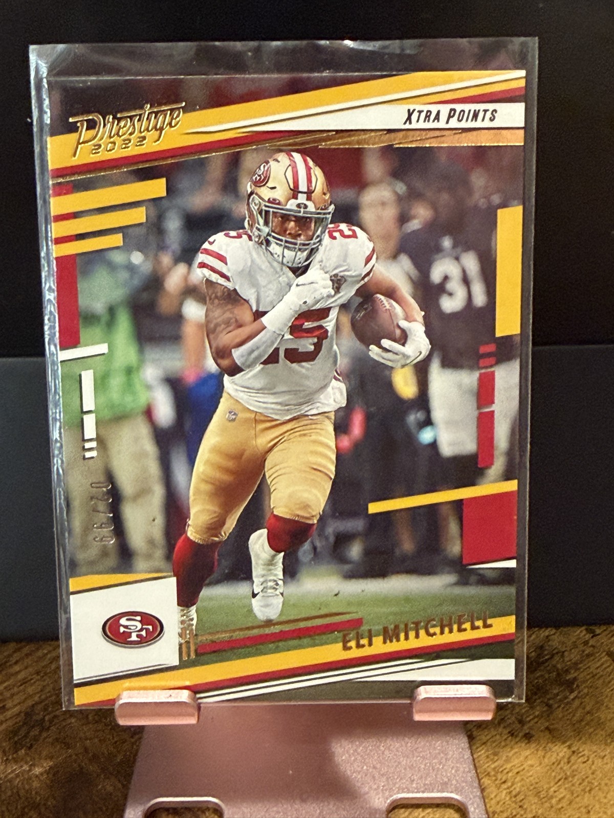 2022 Panini Prestige - Elijah Mitchell #265 Xtra Points Gold /99 49ers