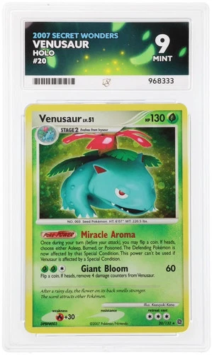 Venusaur Secret Wonders 20/132 Holo ACE 9